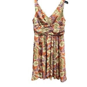 Scarlett Women’s Floral Dress Knee Length Sleeveless Size 16